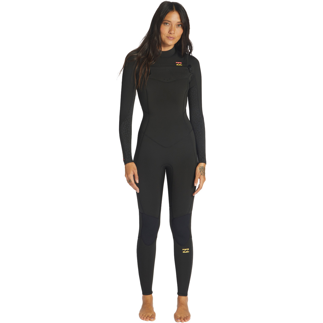 Billabong Womens Synergy 5/4mm Chest Zip Wetsuit ABJW100131 - Wild Black